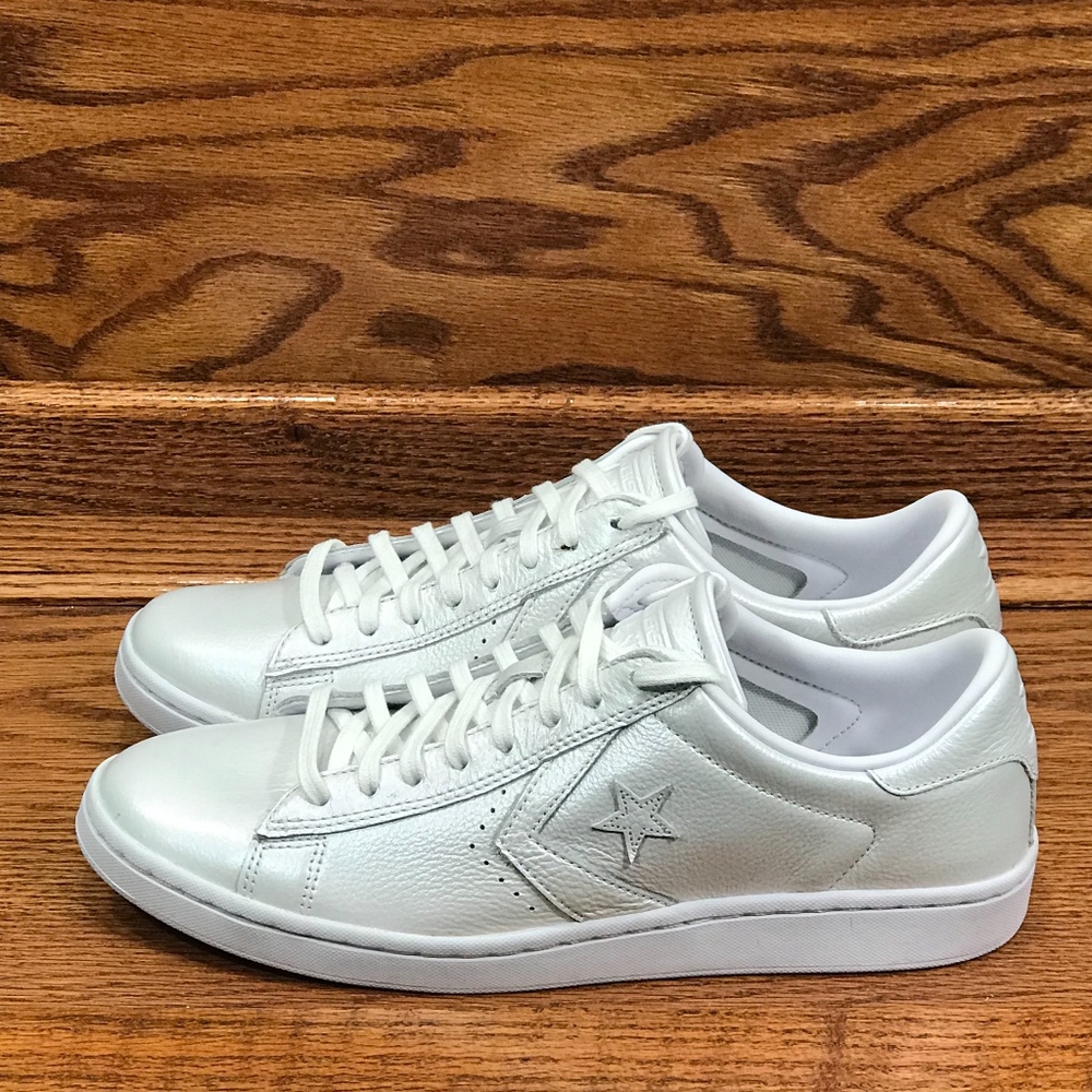 Converse Pro Leather LP Ox Artic Fire White Shoes - Picture 1 of 8